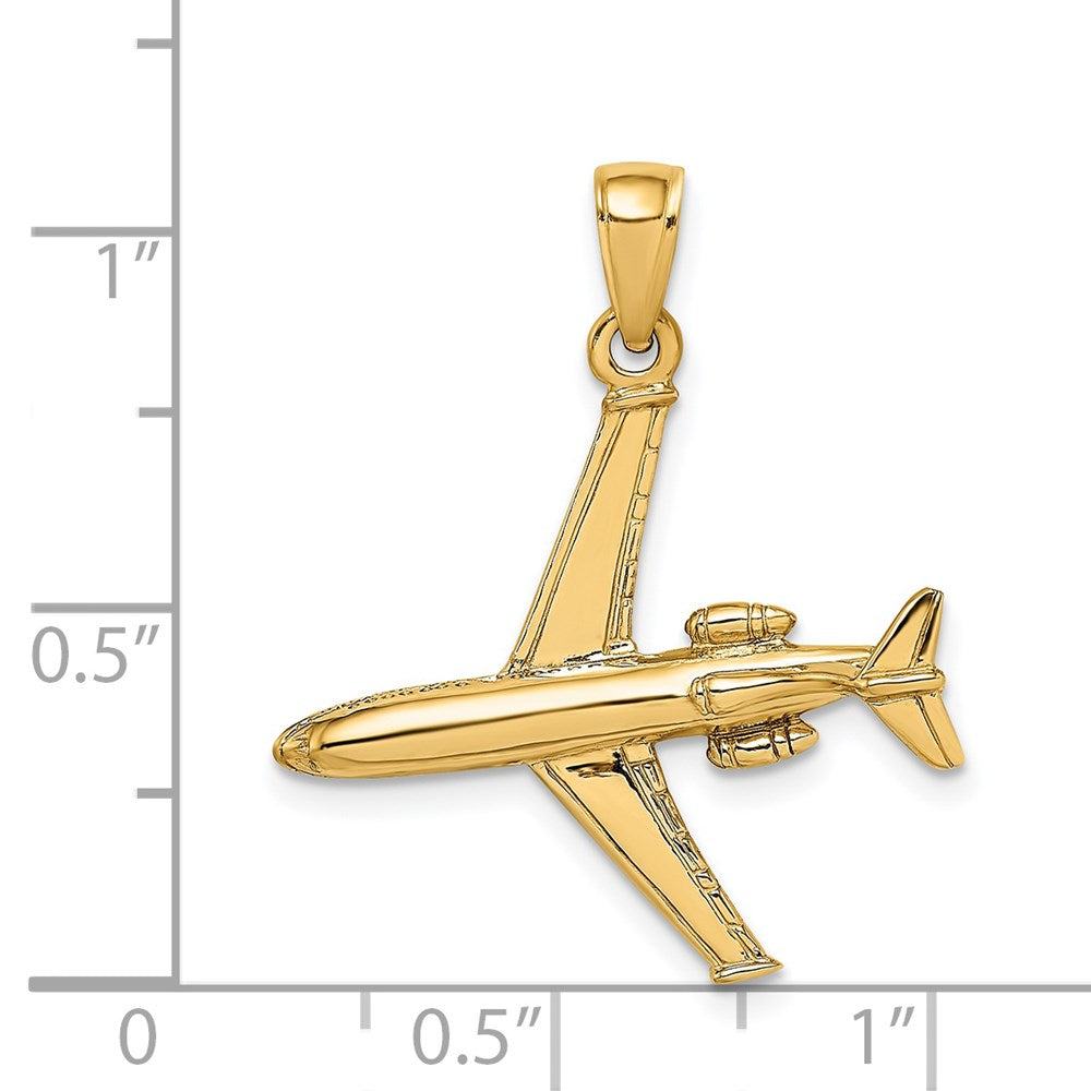 14k 3-D Jet Charm - Product Photo