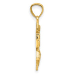 14k United States Navy USN Anchor Pendant - Product Photo