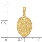 14k Police Officer Badge Pendant - Product Photo