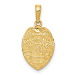 14k Police Officer Badge Pendant - Product Photo