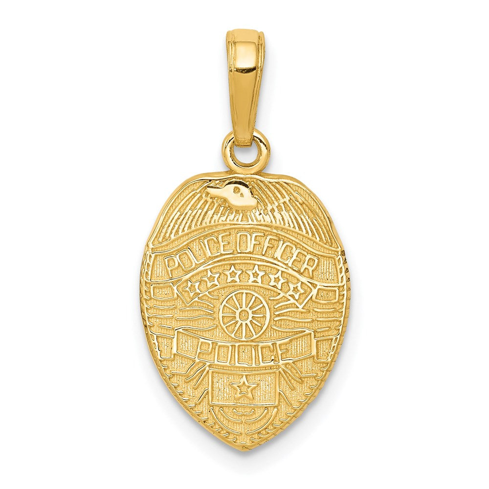 14k Police Officer Badge Pendant - Product Photo