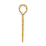 14k Polished Flat-Backed Dental Charm - Product Photo