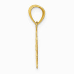 14K Yellow Gold Polished Sun with Face Pendant - Product Photo