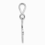 10K / 14K White Gold 10KW Filigree Initial F Pendant - Product Photo