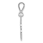 10K / 14K White Gold 10KW Filigree Initial J Pendant - Product Photo