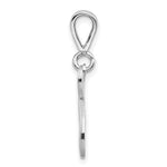 10K / 14K White Gold 10KW Filigree Initial N Pendant - Product Photo