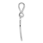 10K / 14K White Gold 10KW Filigree Initial W Pendant - Product Photo