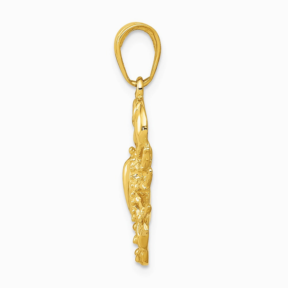 10K / 14K Yellow Gold Scorpion Pendant - Product Photo