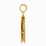 10K / 14K Yellow Gold 3D Lords Prayer Bible Pendant - Product Photo