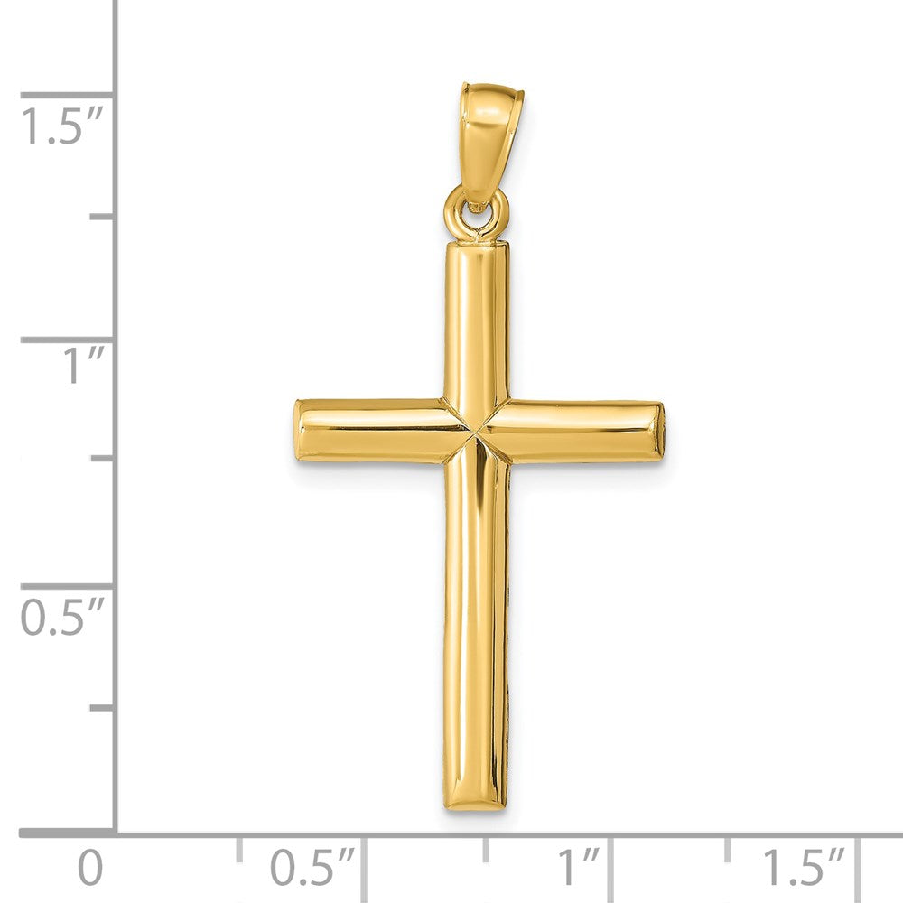 10K / 14K Yellow Gold Cross Pendant - Product Photo