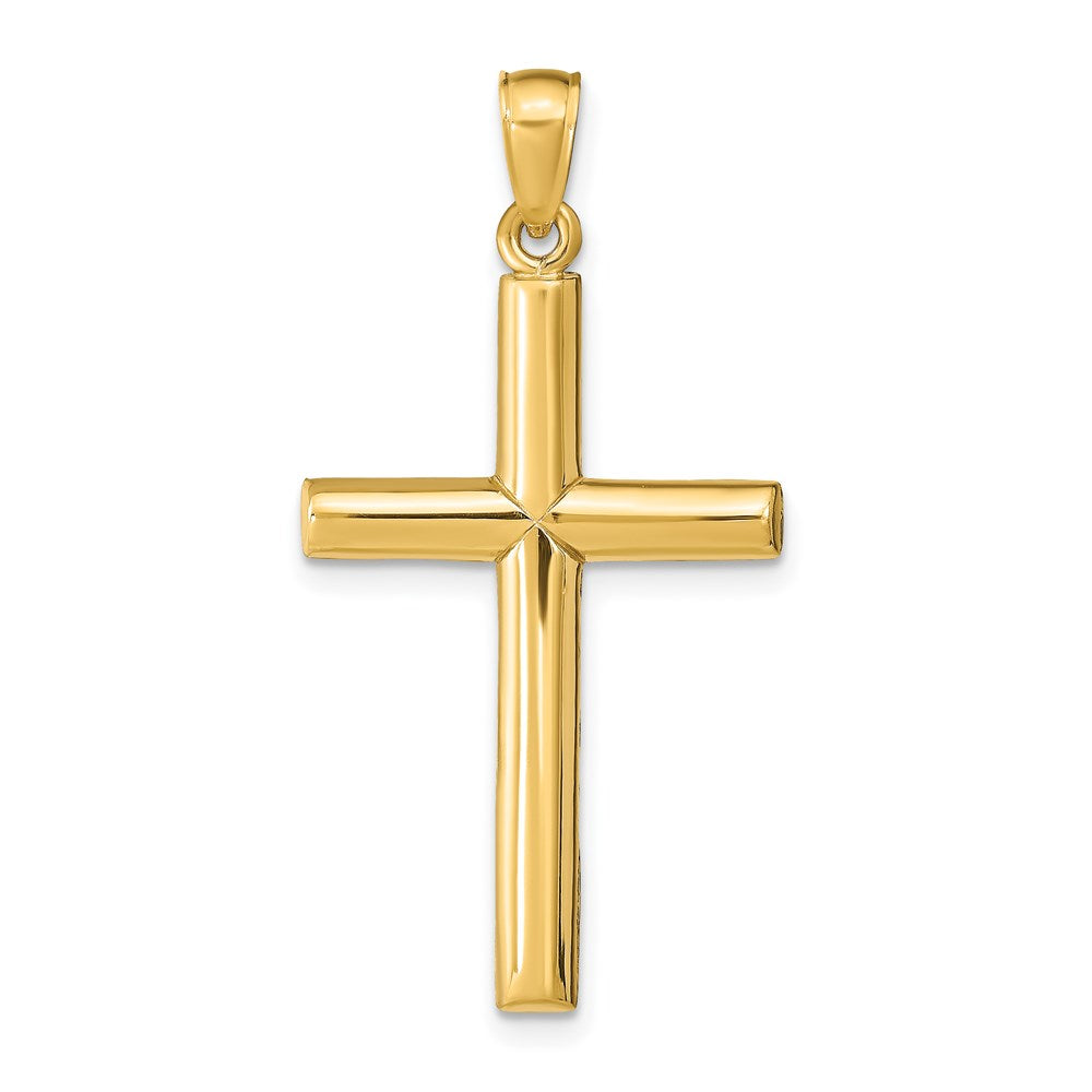 10K / 14K Yellow Gold Cross Pendant - Product Photo