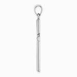 10K / 14K White Gold Polished Cross Pendant - Product Photo