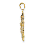 14k Polished Crucifix Pendant - Product Photo