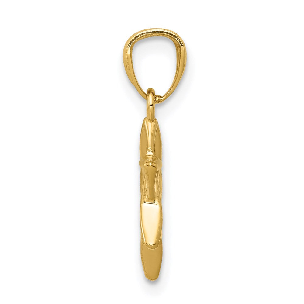 14k Polished Star of David Pendant - Product Photo