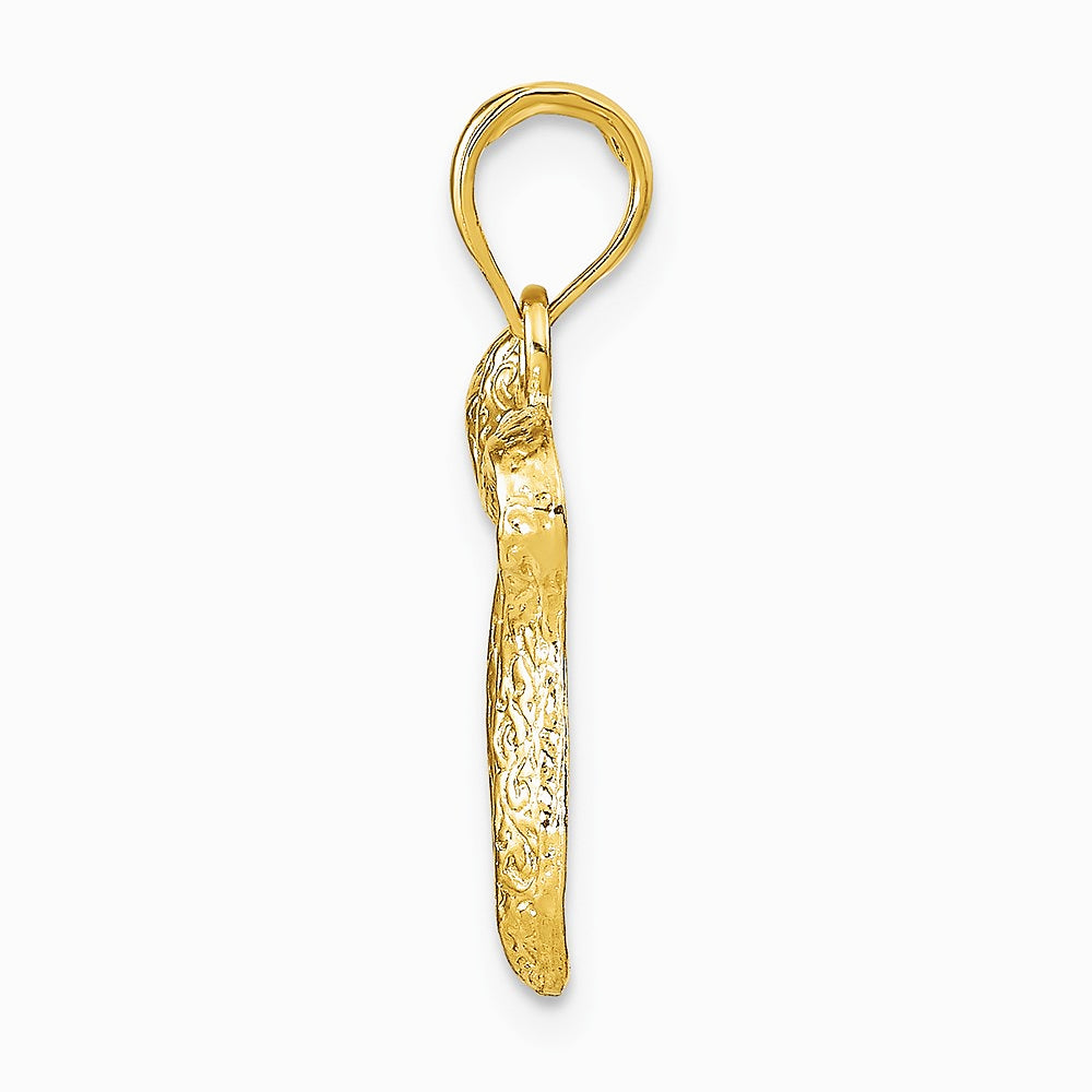 10K / 14K Yellow Gold Chai Pendant - Product Photo