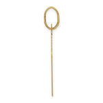 14K Yellow Gold Polished Cross Charm - Product Photo