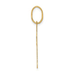 14K Yellow Gold Polished Cross Charm - Product Photo