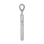 14k White Gold Cross Pendant - Product Photo