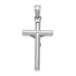 14k White Gold Crucifix Pendant - Product Photo