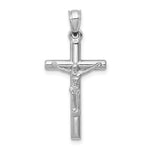 14k White Gold Crucifix Pendant - Product Photo