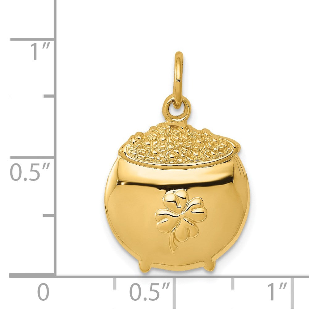 14k Pot of Gold Charm - Product Photo