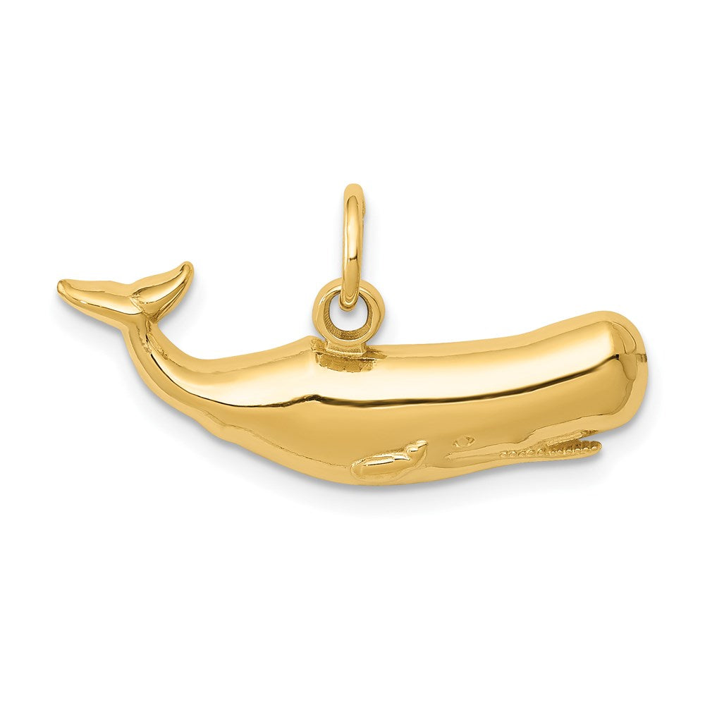 14k Sperm Whale Charm - Product Photo