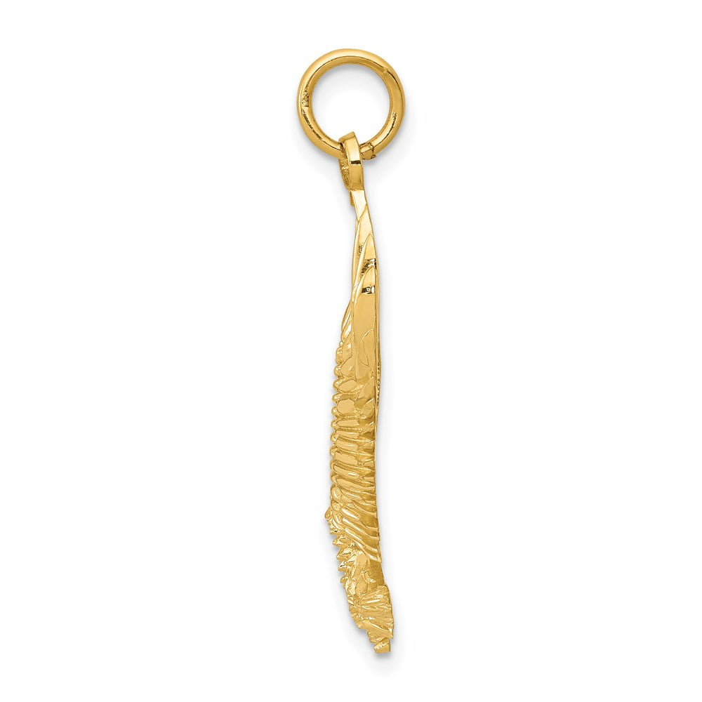 14k Bald Eagle Charm - Product Photo