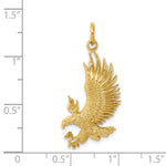14k Bald Eagle Charm - Product Photo