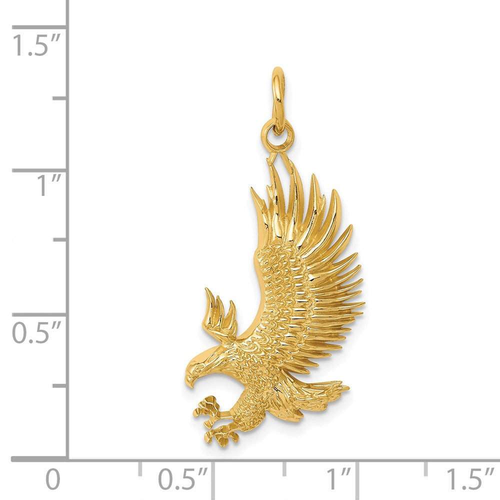 14k Bald Eagle Charm - Product Photo