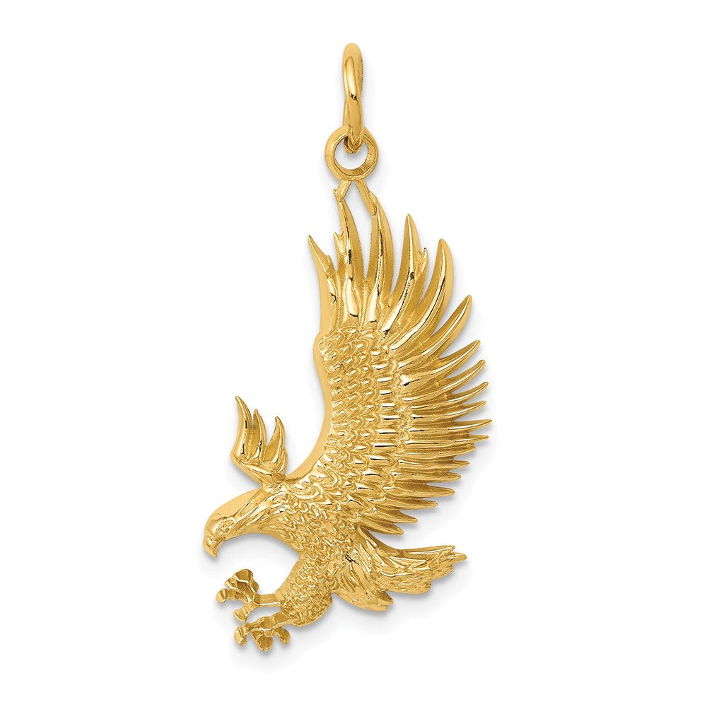 14k Bald Eagle Charm - Product Photo