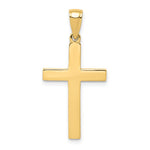 10K / 14K Yellow Gold Polished Cross Pendant - Product Photo