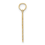10K / 14K Yellow Gold Budded Cross Charm - Product Photo