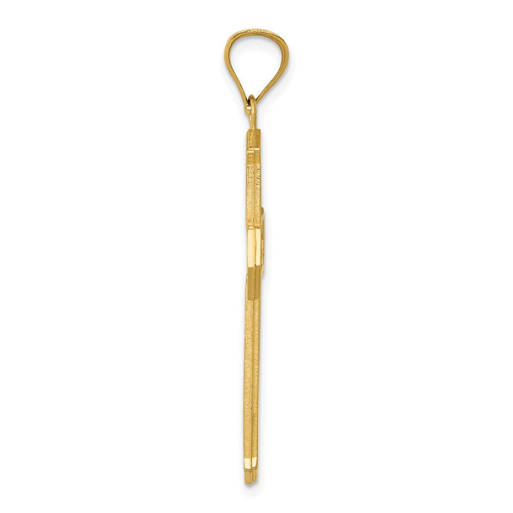 14k Passion Cross Pendant - Product Photo