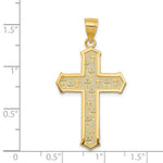 14k Passion Cross Pendant - Product Photo