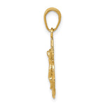 10K / 14K Yellow Gold Mariners Crucifix Pendant - Product Photo