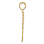 10K / 14K Yellow Gold Angel Wing Pendant - Product Photo