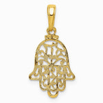 10K / 14K Yellow Gold Chamseh Pendant - Product Photo