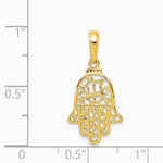 10K / 14K Yellow Gold Chamseh Pendant - Product Photo
