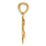 14k Two-tone BEST FRIENDS Break Apart Heart Pendant - Product Photo
