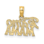 14K Yellow Gold TE AMO MAMA Charm - Product Photo