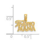 14K Yellow Gold TE AMO MAMA Charm - Product Photo