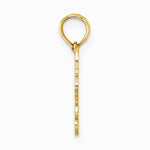 10K / 14K Yellow Gold 100% CANCER Zodiac Charm - Product Photo