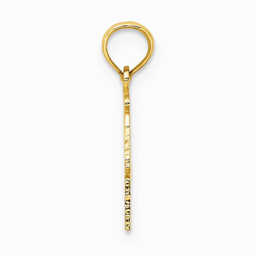 10K / 14K Yellow Gold 100% LIBRA Zodiac Charm - Product Photo