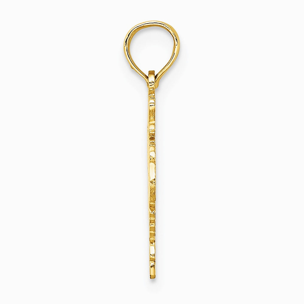 10K / 14K Yellow Gold 100% SCORPIO Zodiac Charm - Product Photo