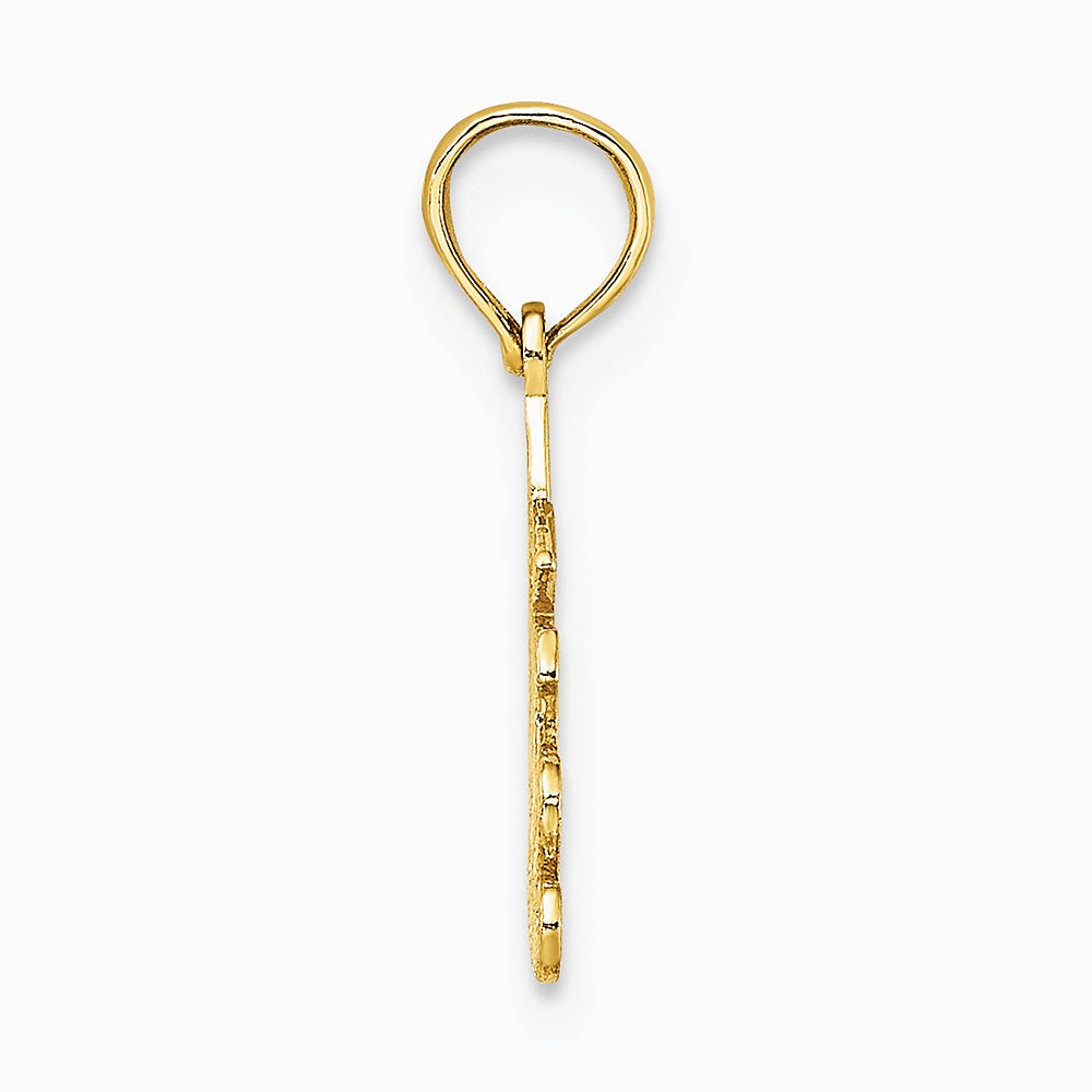10K / 14K Yellow Gold 100% SAGITTARIUS Zodiac Charm - Product Photo