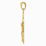 10K / 14K Yellow Gold Polished Celtic Crucifix Pendant - Product Photo