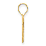 14K Yellow Gold MOM Heart Pendant - Product Photo