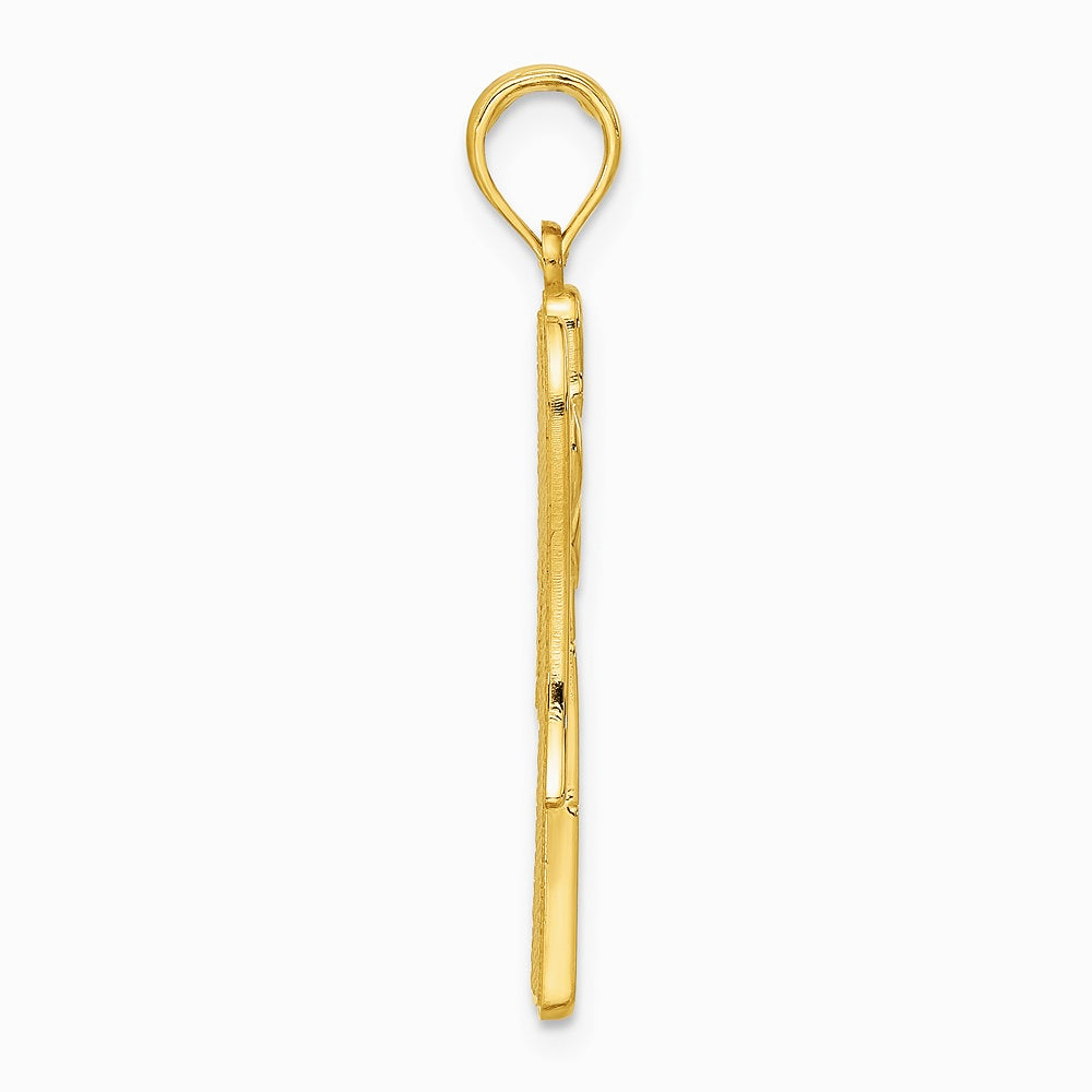 14K Yellow Gold Fancy Angel Charm - Product Photo