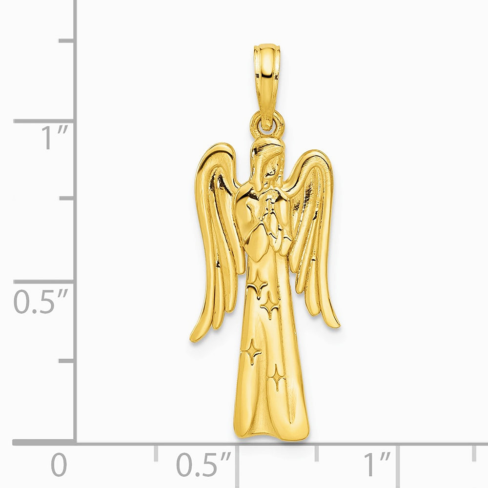 14K Yellow Gold Fancy Angel Charm - Product Photo