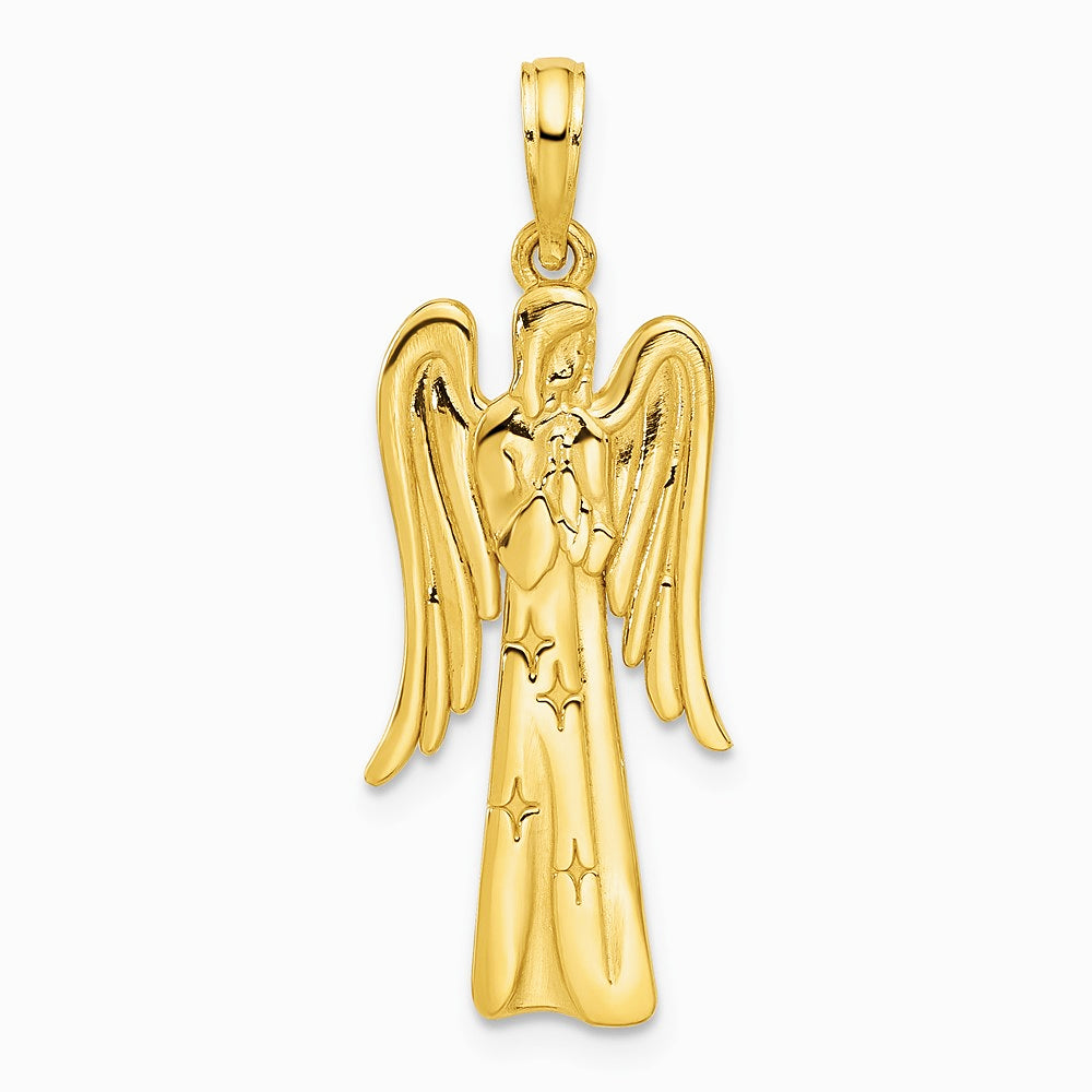 14K Yellow Gold Fancy Angel Charm - Product Photo